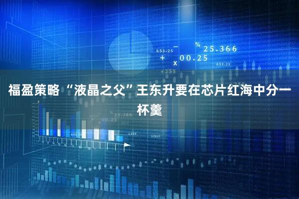 福盈策略 “液晶之父”王东升要在芯片红海中分一杯羹