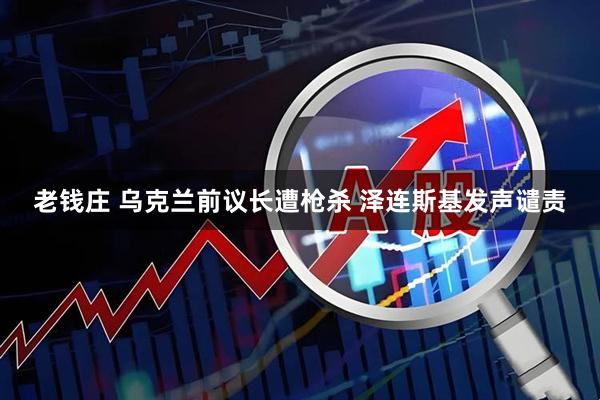 老钱庄 乌克兰前议长遭枪杀 泽连斯基发声谴责