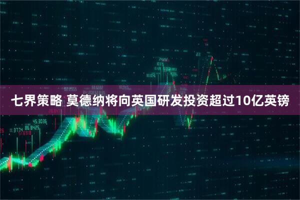 七界策略 莫德纳将向英国研发投资超过10亿英镑