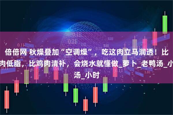 倍倍网 秋燥叠加“空调燥”，吃这肉立马润透！比猪肉低脂，比鸡肉清补，会烧水就懂做_萝卜_老鸭汤_小时